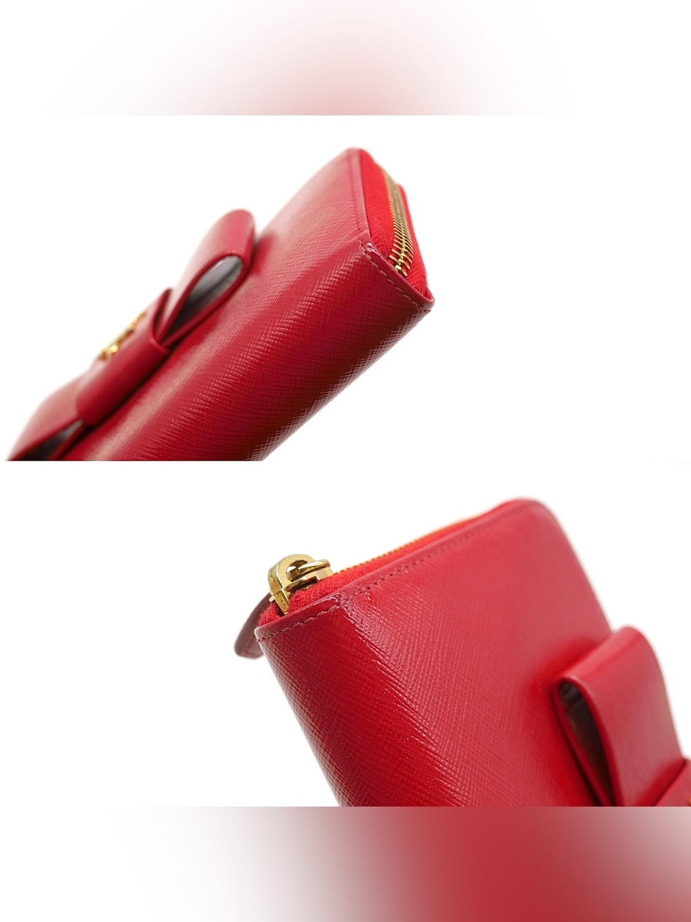 🍓PRADA Saffiano Red Wallet - Picture 8 of 13